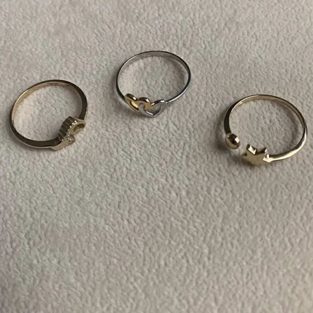 Double heart Ring 14k solid gold perfect gift - Picture 9 of 10